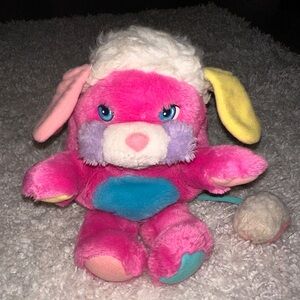 1986 vintage Popple pink Popple Mattel